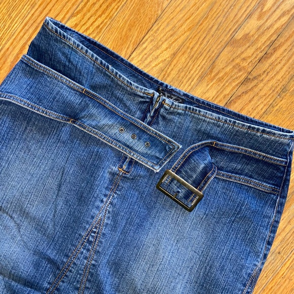 RAMPAGE JEAN SKIRT - Picture 4 of 8